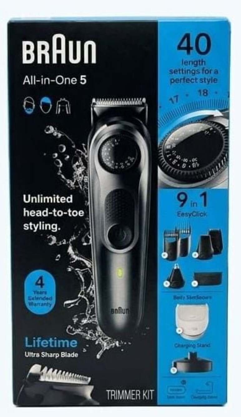Braun All-in-One 5 Series Trimmer Kit Model AIO 5490